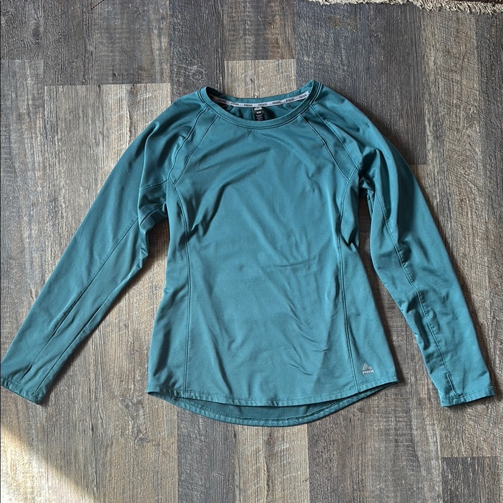 Reebok RBX Women's Teal Long Sleeve Top midweight medium